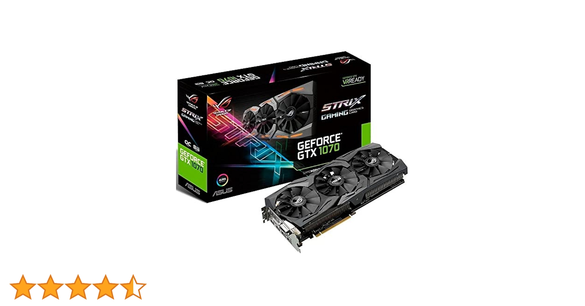 ASUS GeForce GTX 1070 8GB ROG Strix OC Edition Graphic Card
